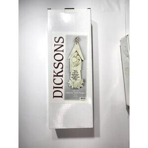 Dicksons Nativity Wall Plaque Resin 13.5" Christmas Decor Emmanuel Verse